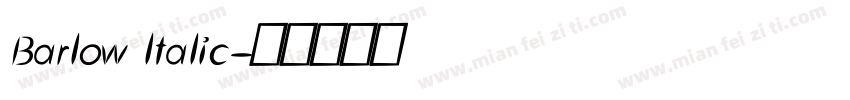 Barlow ltalic字体转换
